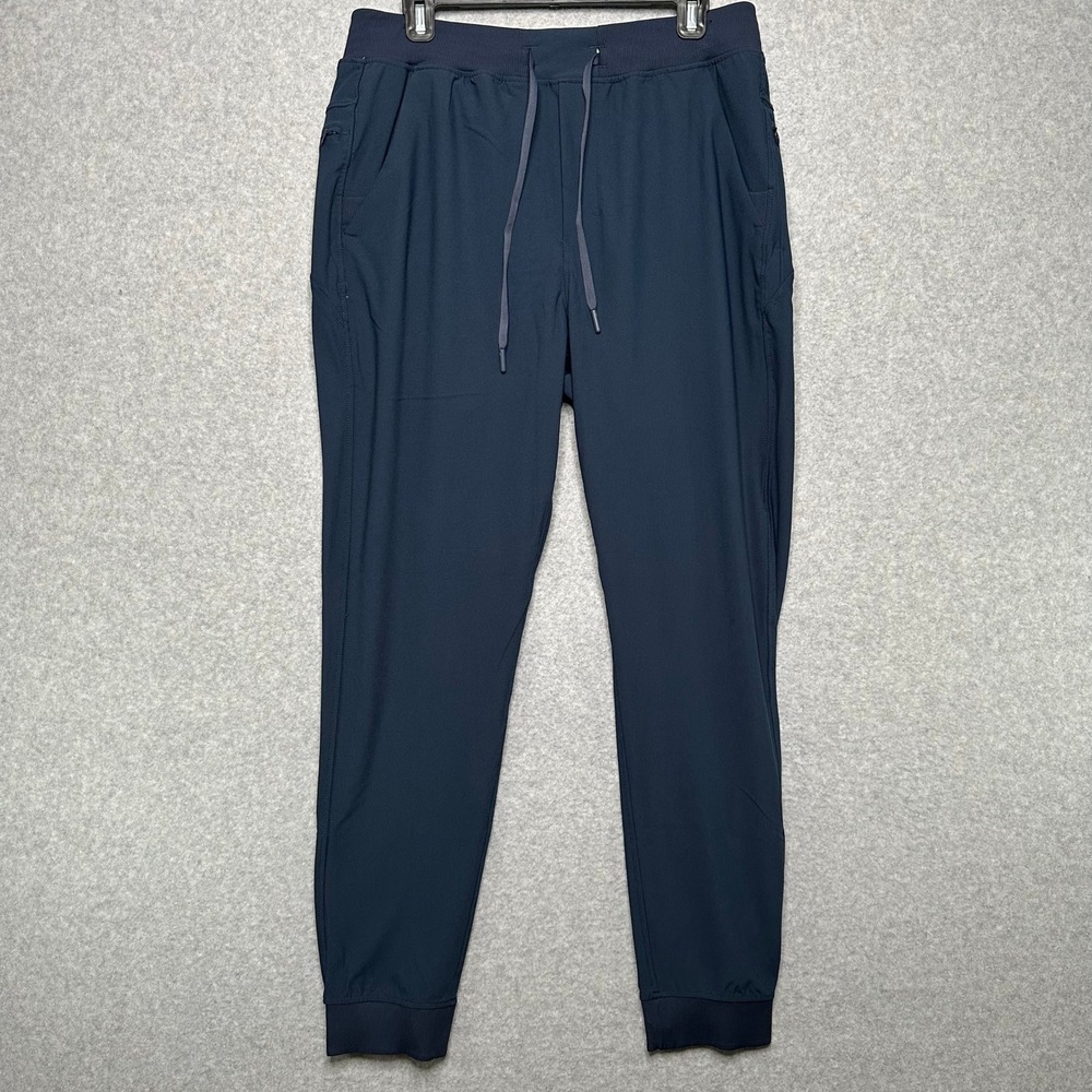 Birddogs Mens Lined‎ Joggers Navy Blue XL Athletic Training Pants Zip Pockets